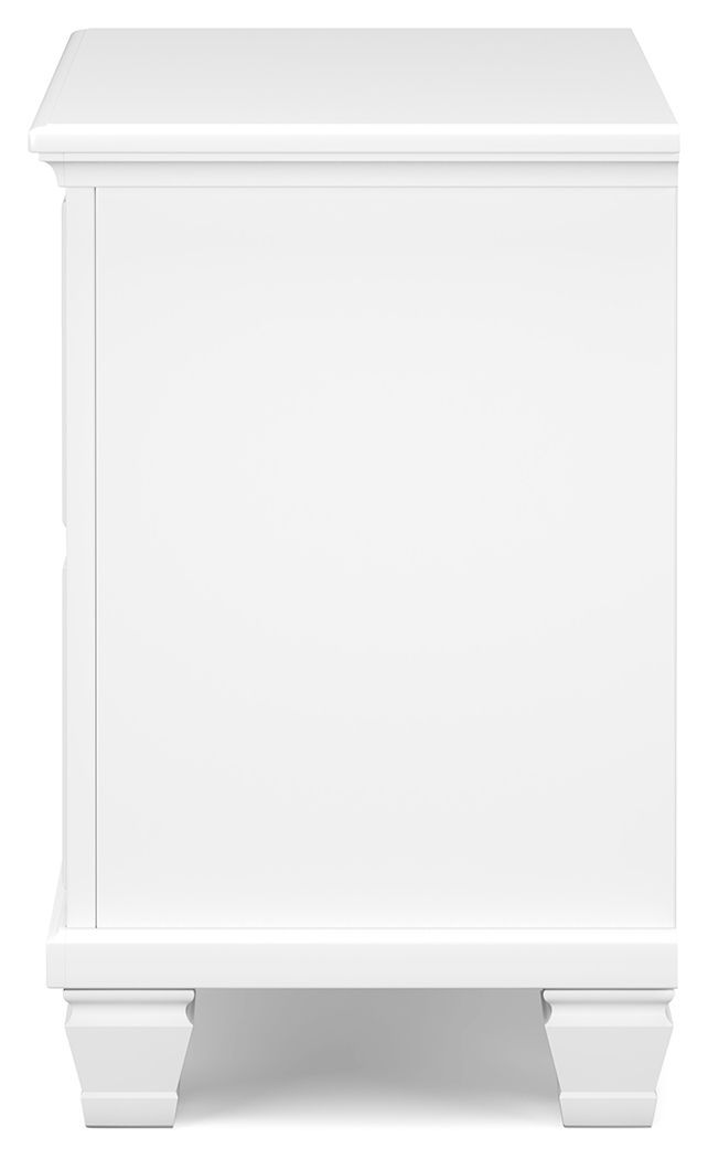 Fortman - Two Drawer Night Stand - White - The Sleep Loft - Online Mattress Showroom NYC