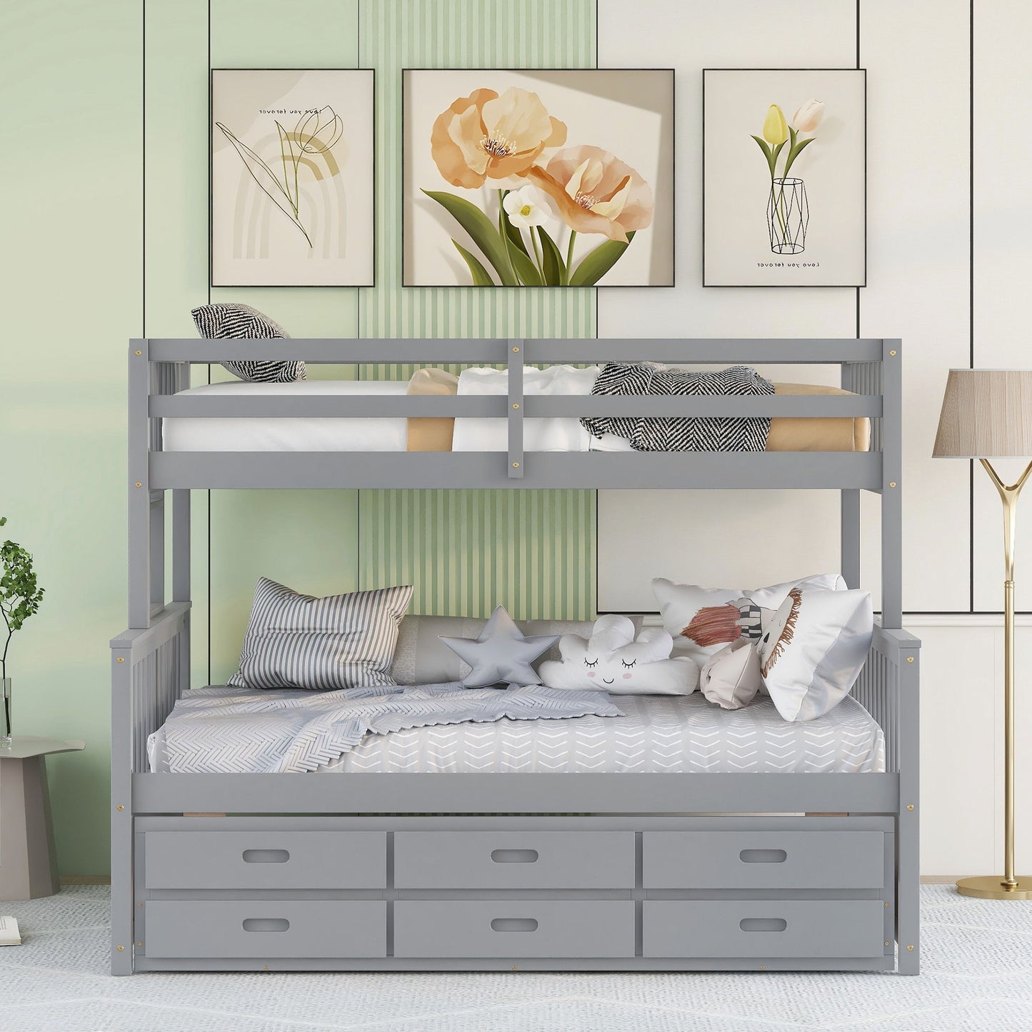 Bunk Bed With Twin Size Trundle And Drawers - The Sleep Loft - Online Mattress Showroom NYC