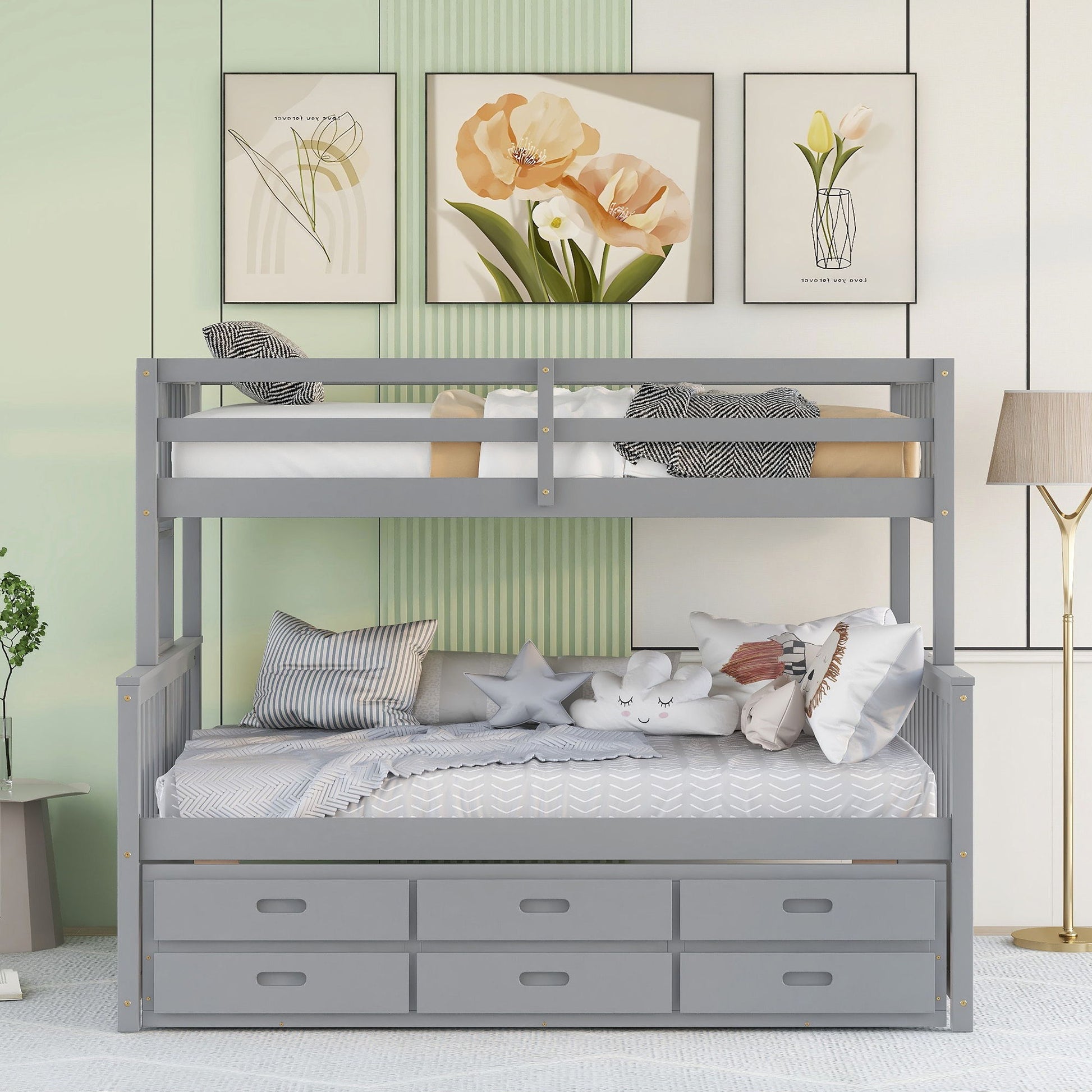 Bunk Bed With Twin Size Trundle And Drawers - The Sleep Loft - Online Mattress Showroom NYC