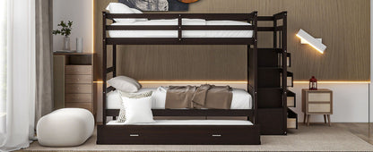 Bunk Bed With Trundle And Staircase - The Sleep Loft - Online Mattress Showroom NYC