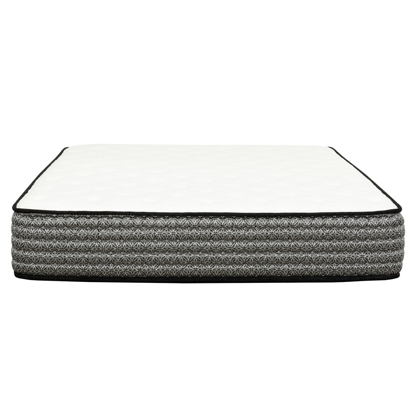 Premium 12" Queen Size Hybrid Mattress In A Box Soft Gel Memory Foam Top With Cooling Technology - Gray / White - The Sleep Loft - Online Mattress Showroom NYC