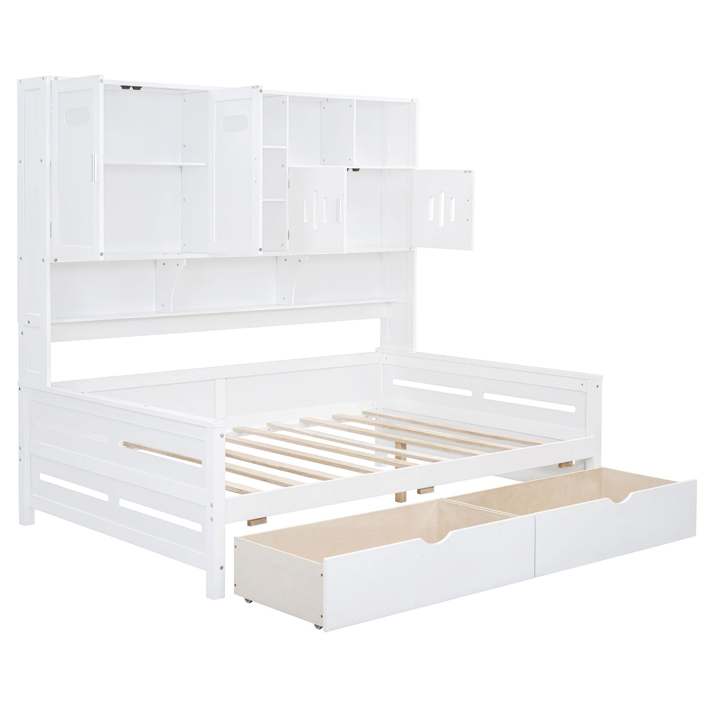 Daybed With All-In-One Cabinet And Shelf - The Sleep Loft - Online Mattress Showroom NYC