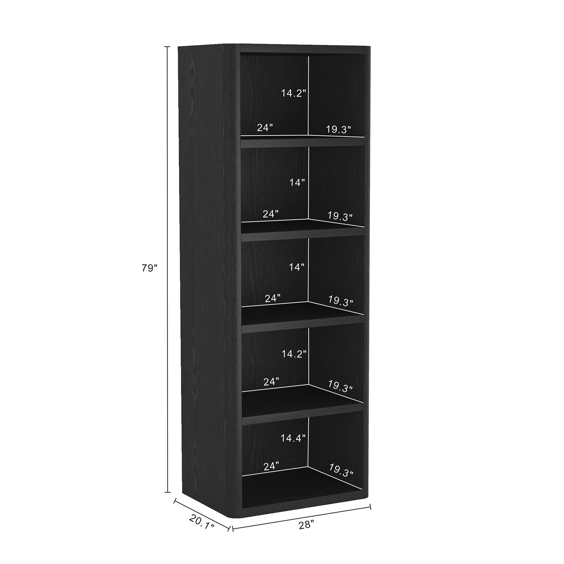 Rivington - Open Bookcase - The Sleep Loft - Online Mattress Showroom NYC