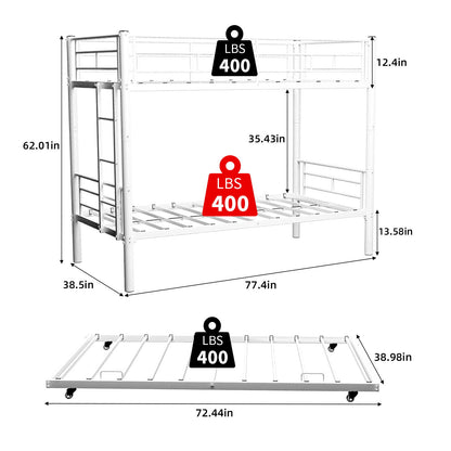 Bunk Bed For Kids, Convertible Frame With Ladders & Guardrail - The Sleep Loft - Online Mattress Showroom NYC
