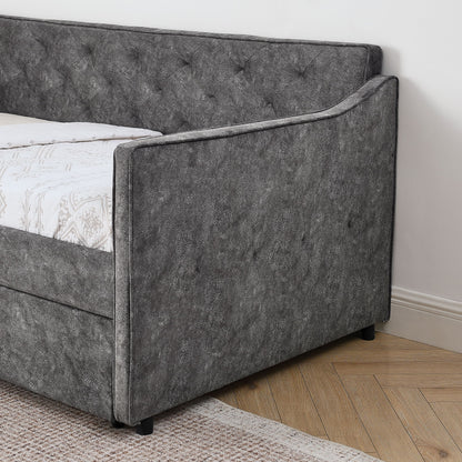 Daybed With Pop Up Trundle And USB Charging Armrest - The Sleep Loft - Online Mattress Showroom NYC