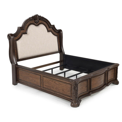 Traditional Style Upholstered Headboard Panel Bed - The Sleep Loft - Online Mattress Showroom NYC