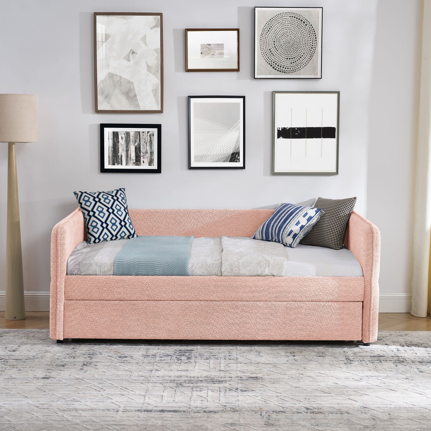 Upholstered Daybed With Pop Up Trundle - The Sleep Loft - Online Mattress Showroom NYC