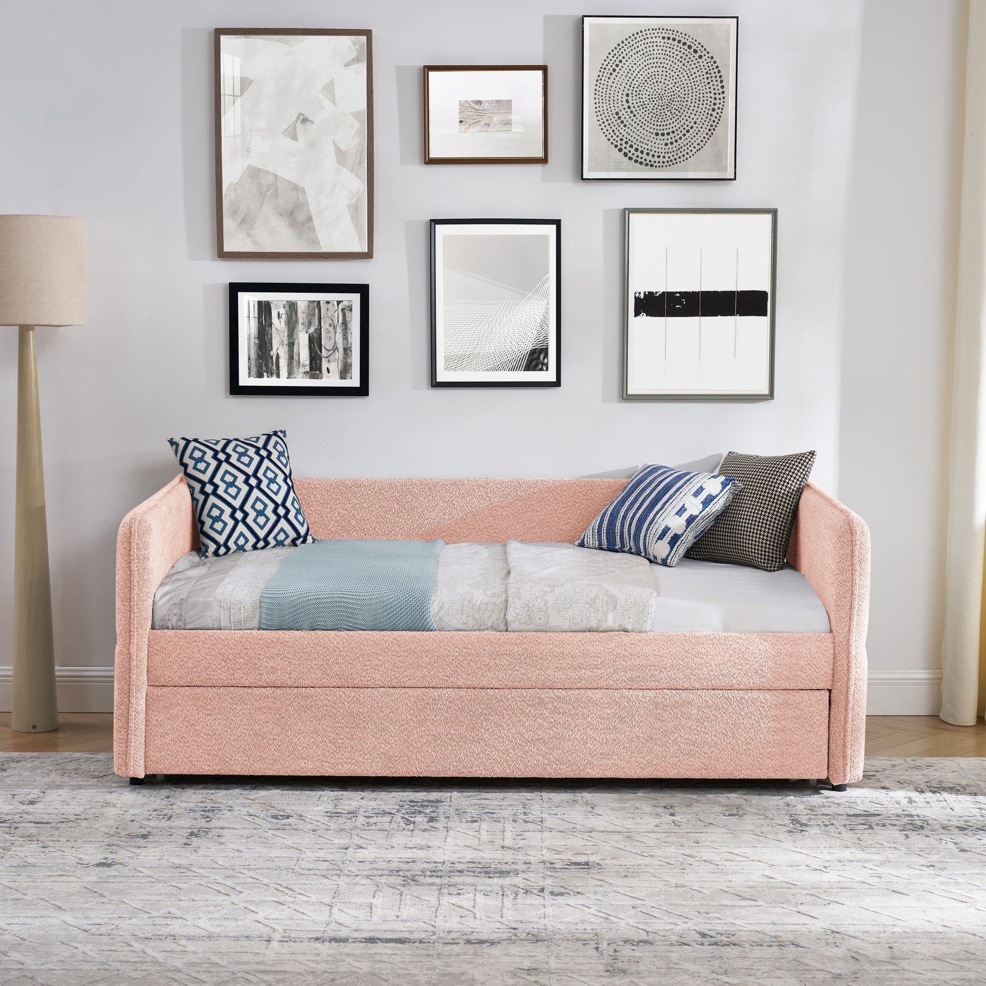 Upholstered Daybed With Pop Up Trundle - The Sleep Loft - Online Mattress Showroom NYC