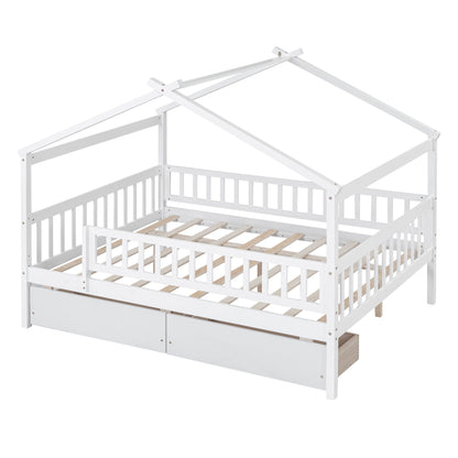 House Bed With 2 Drawers - The Sleep Loft - Online Mattress Showroom NYC