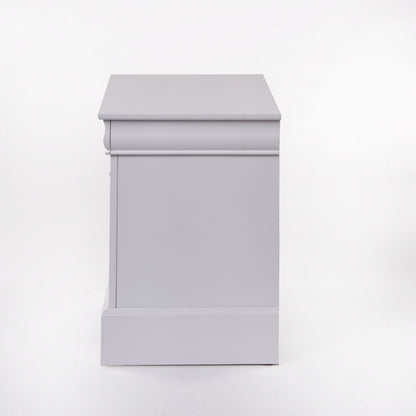 Louis Philippe III - Sleek Design Nightstand - The Sleep Loft - Online Mattress Showroom NYC