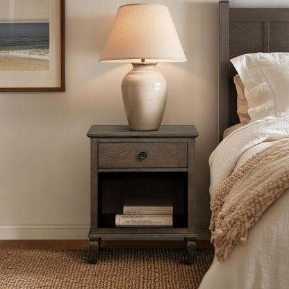 Victoria - Nightstand With Open Storage - The Sleep Loft - Online Mattress Showroom NYC