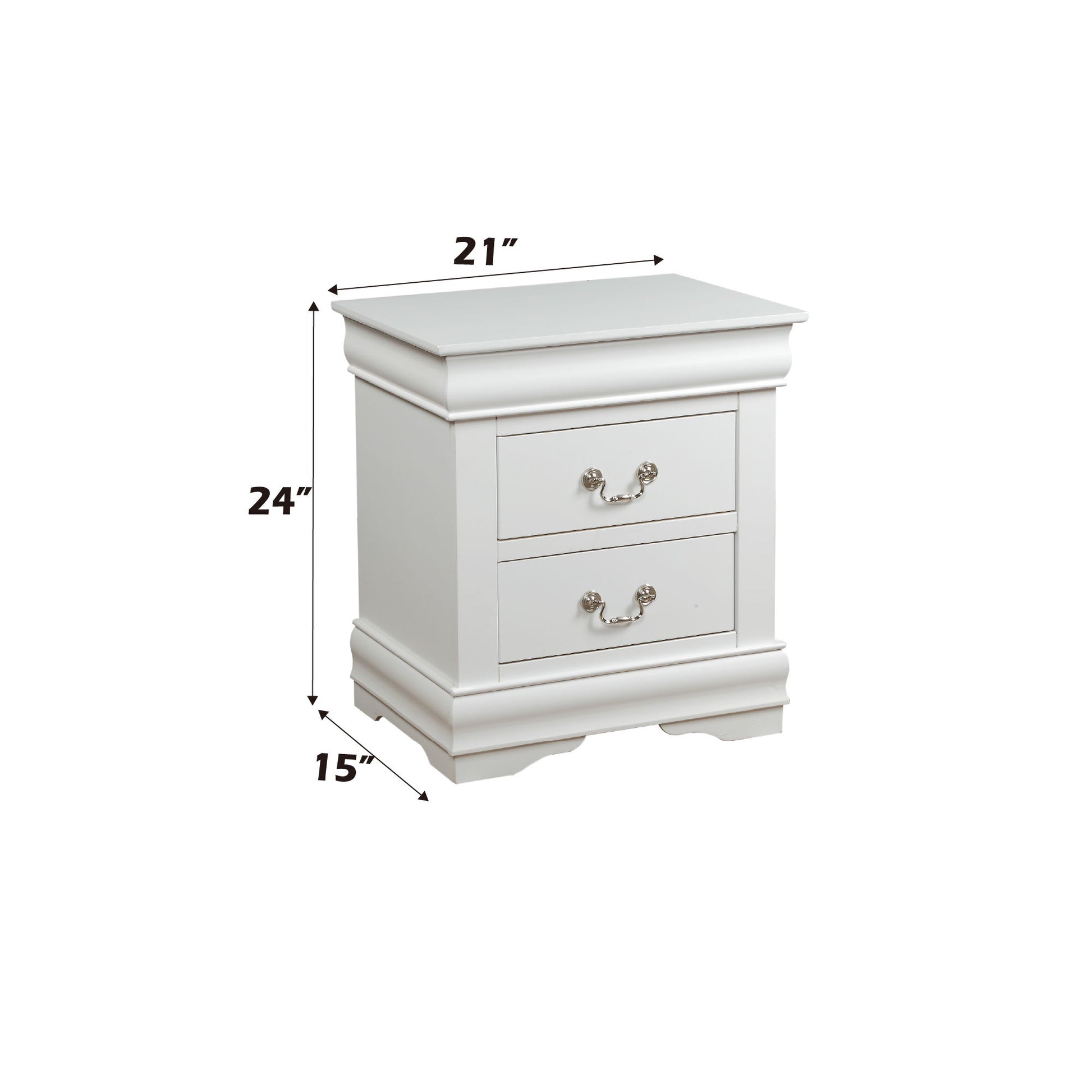 Louis Philippe - Accent Nightstand - The Sleep Loft - Online Mattress Showroom NYC