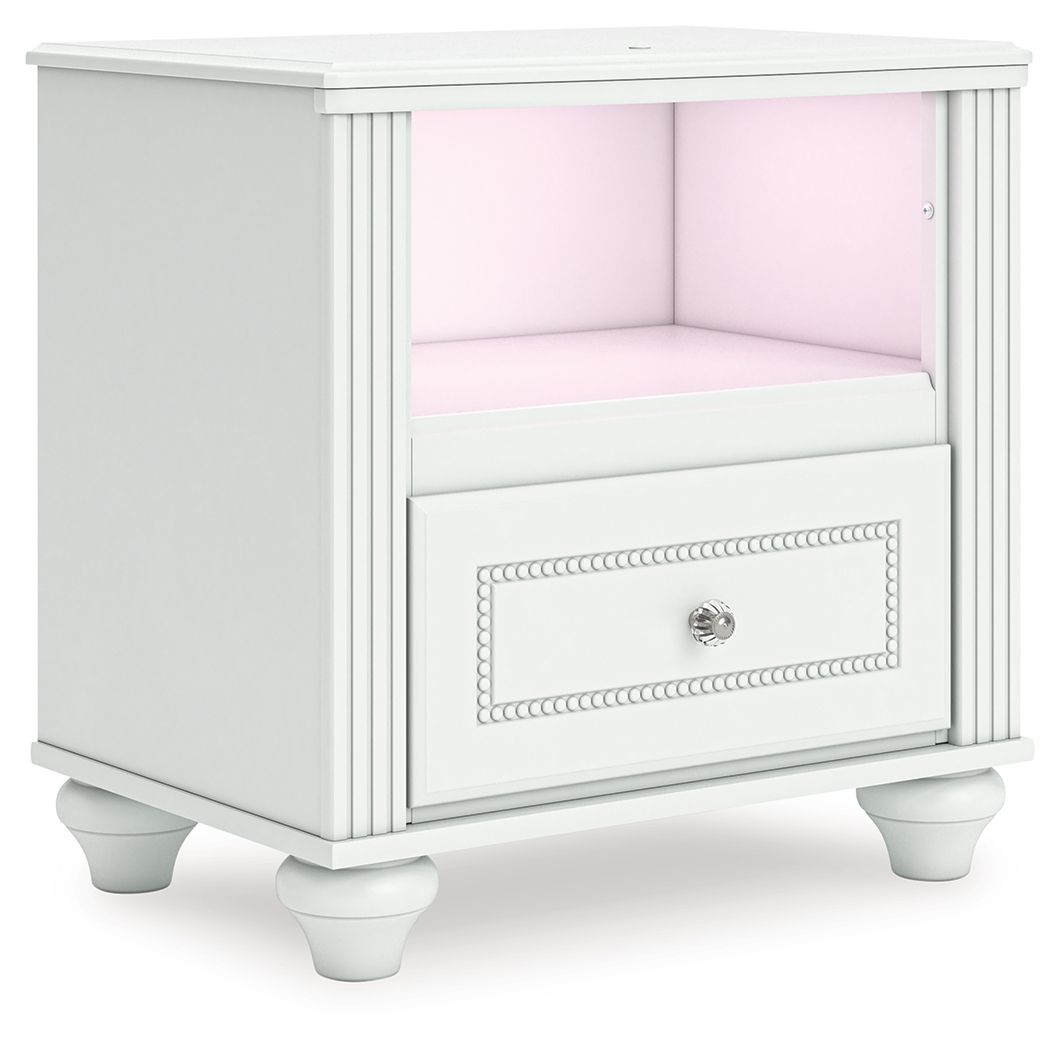 Kozlani - One Drawer Night Stand - White - The Sleep Loft - Online Mattress Showroom NYC