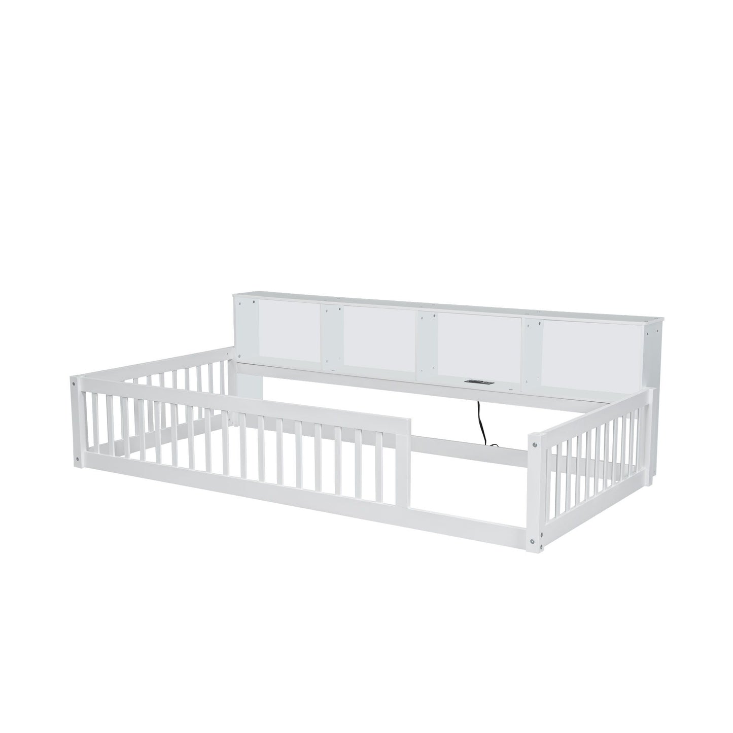 Floor Bed With Storage Cabinets And USB Ports - The Sleep Loft - Online Mattress Showroom NYC