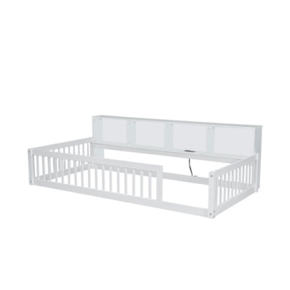 Floor Bed With Storage Cabinets And USB Ports - The Sleep Loft - Online Mattress Showroom NYC