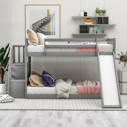 Bunk Bed With Convertible Slide And Stairway - The Sleep Loft - Online Mattress Showroom NYC