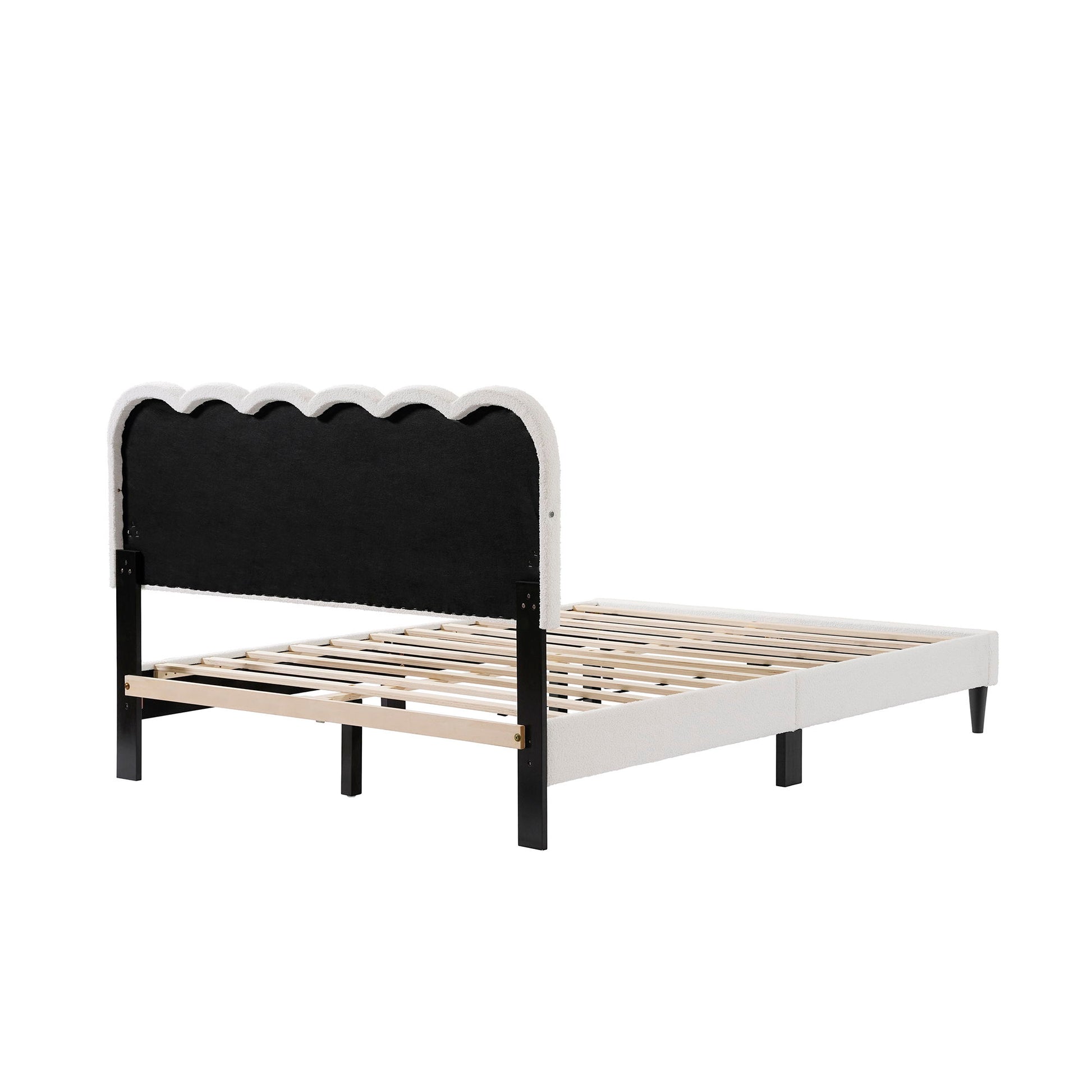 Lambswool Petal Headboard Bed Frame - The Sleep Loft - Online Mattress Showroom NYC