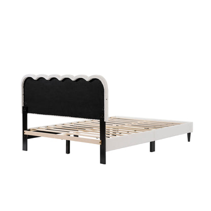 Lambswool Petal Headboard Bed Frame - The Sleep Loft - Online Mattress Showroom NYC