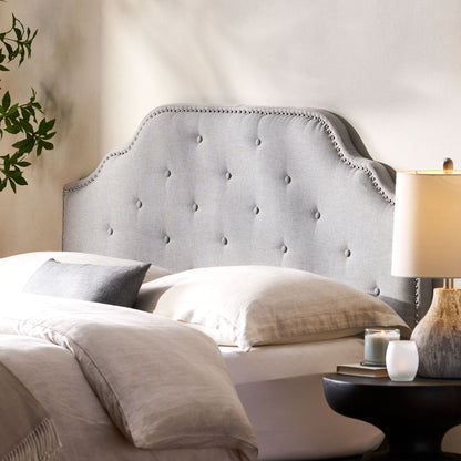 Luella - Button Tufted Upholstered Headboard - The Sleep Loft - Online Mattress Showroom NYC