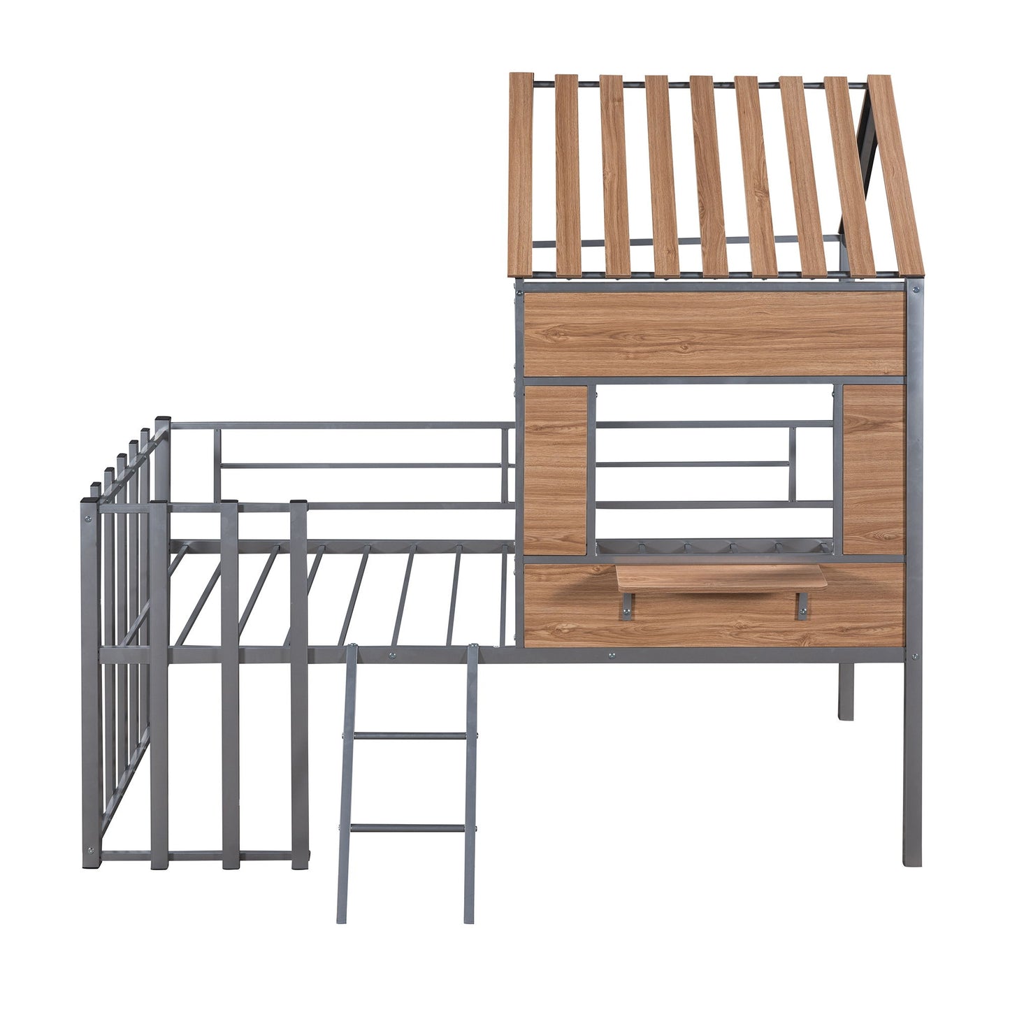 Loft Bed With Roof, Window, Guardrail, Ladder - The Sleep Loft - Online Mattress Showroom NYC