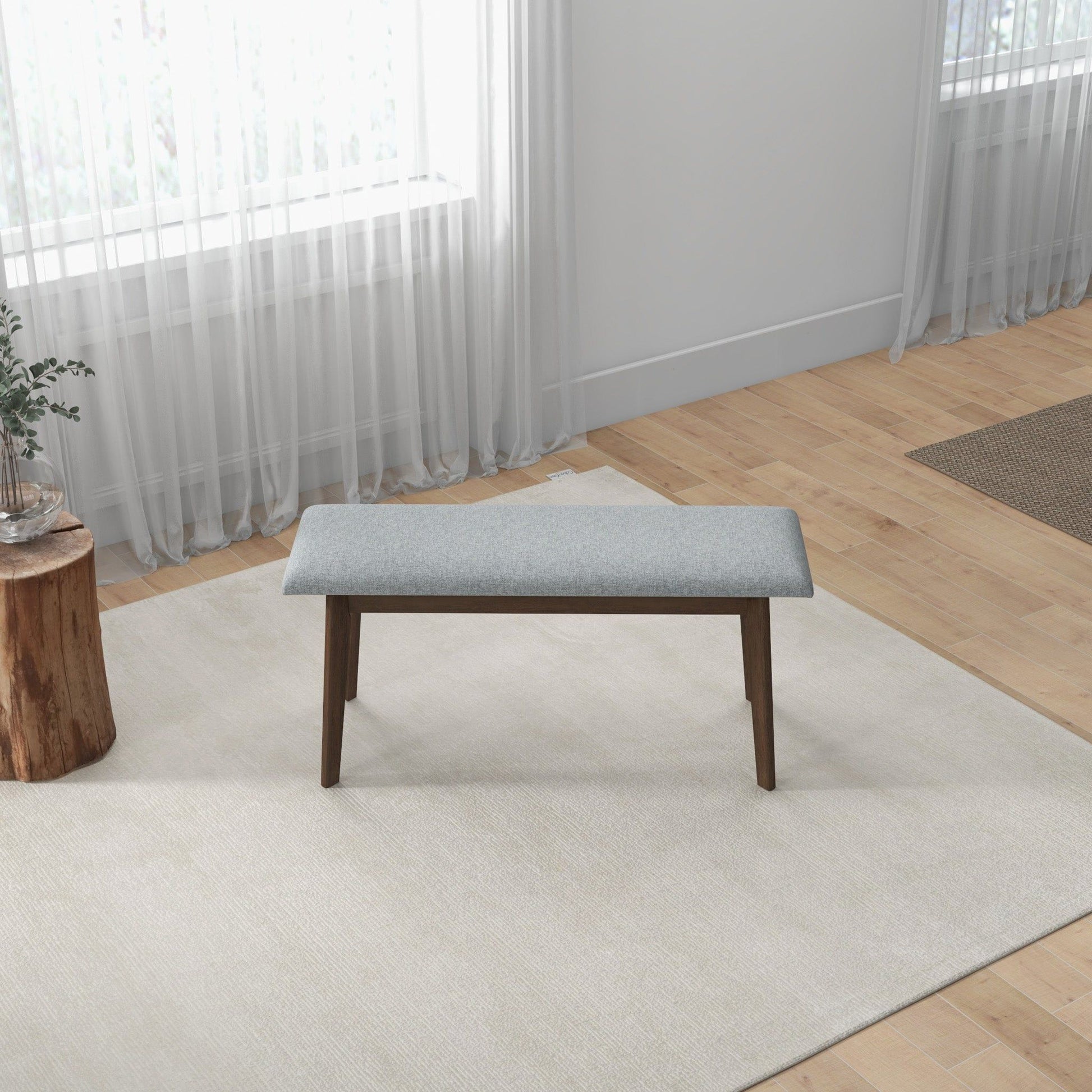 Carlos - Upholstered Bench - The Sleep Loft - Online Mattress Showroom NYC