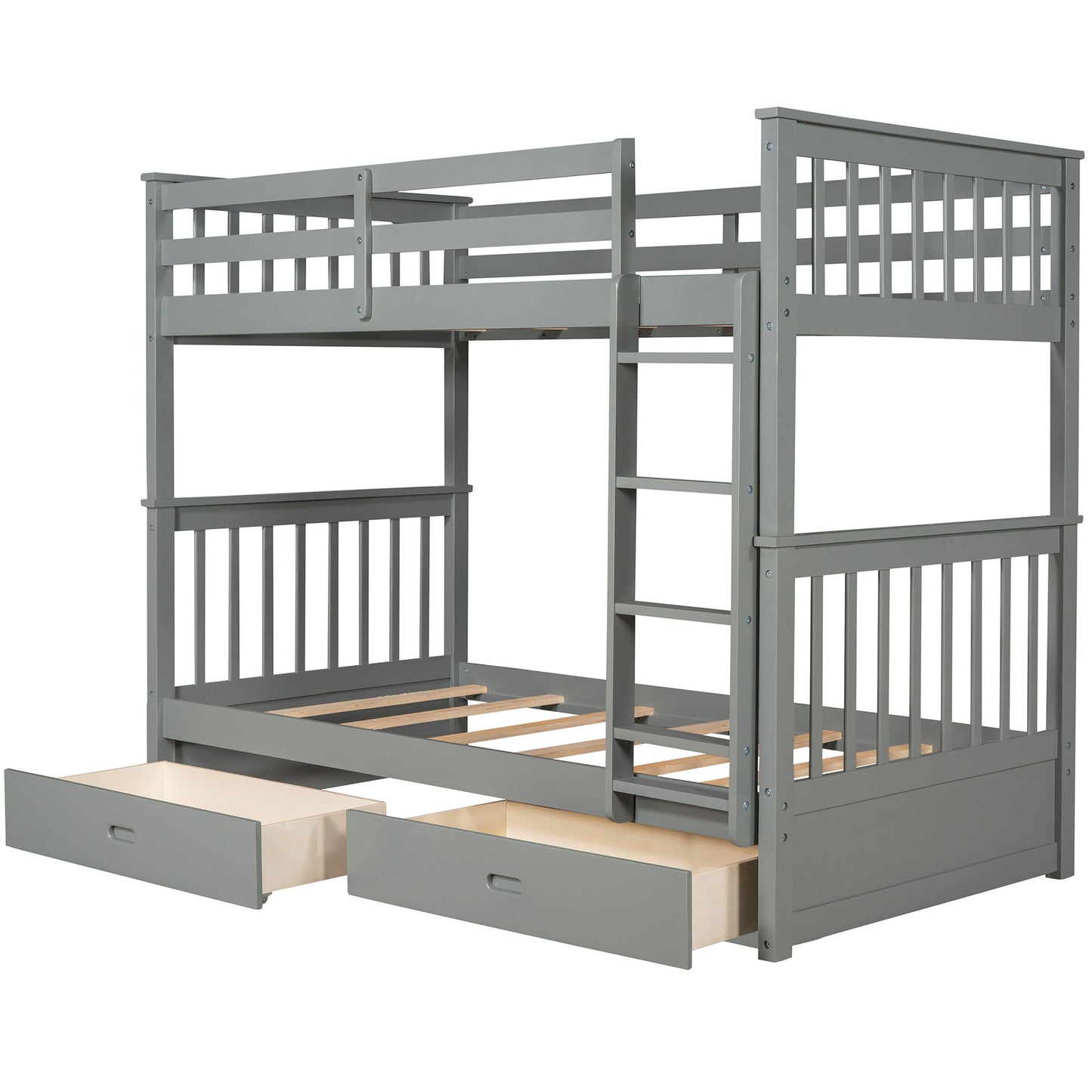 Bunk Bed With Ladders And 2 Storage Drawers - The Sleep Loft - Online Mattress Showroom NYC