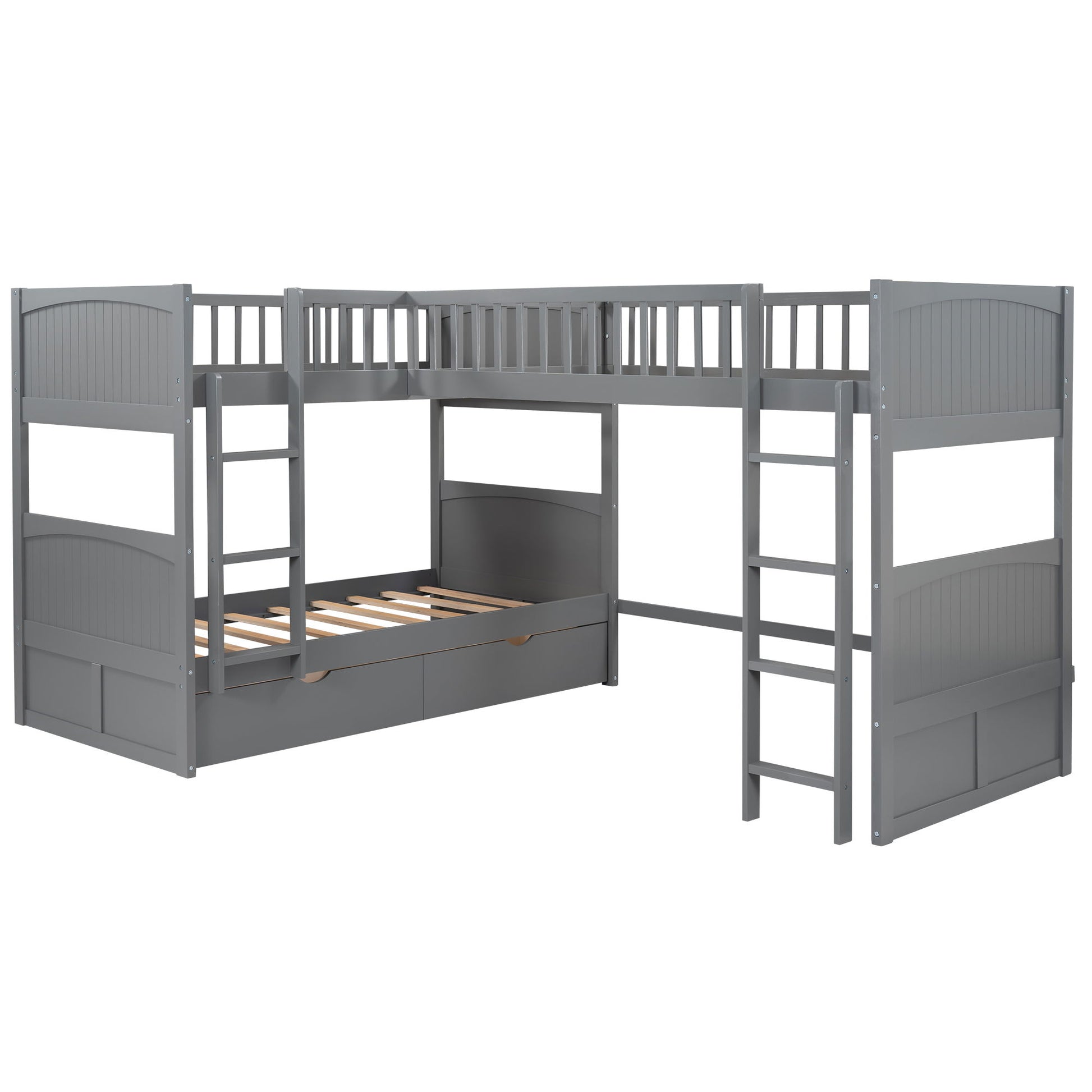 Bunk Bed With Loft And 2 Drawers - The Sleep Loft - Online Mattress Showroom NYC