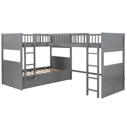 Bunk Bed With Loft And 2 Drawers - The Sleep Loft - Online Mattress Showroom NYC