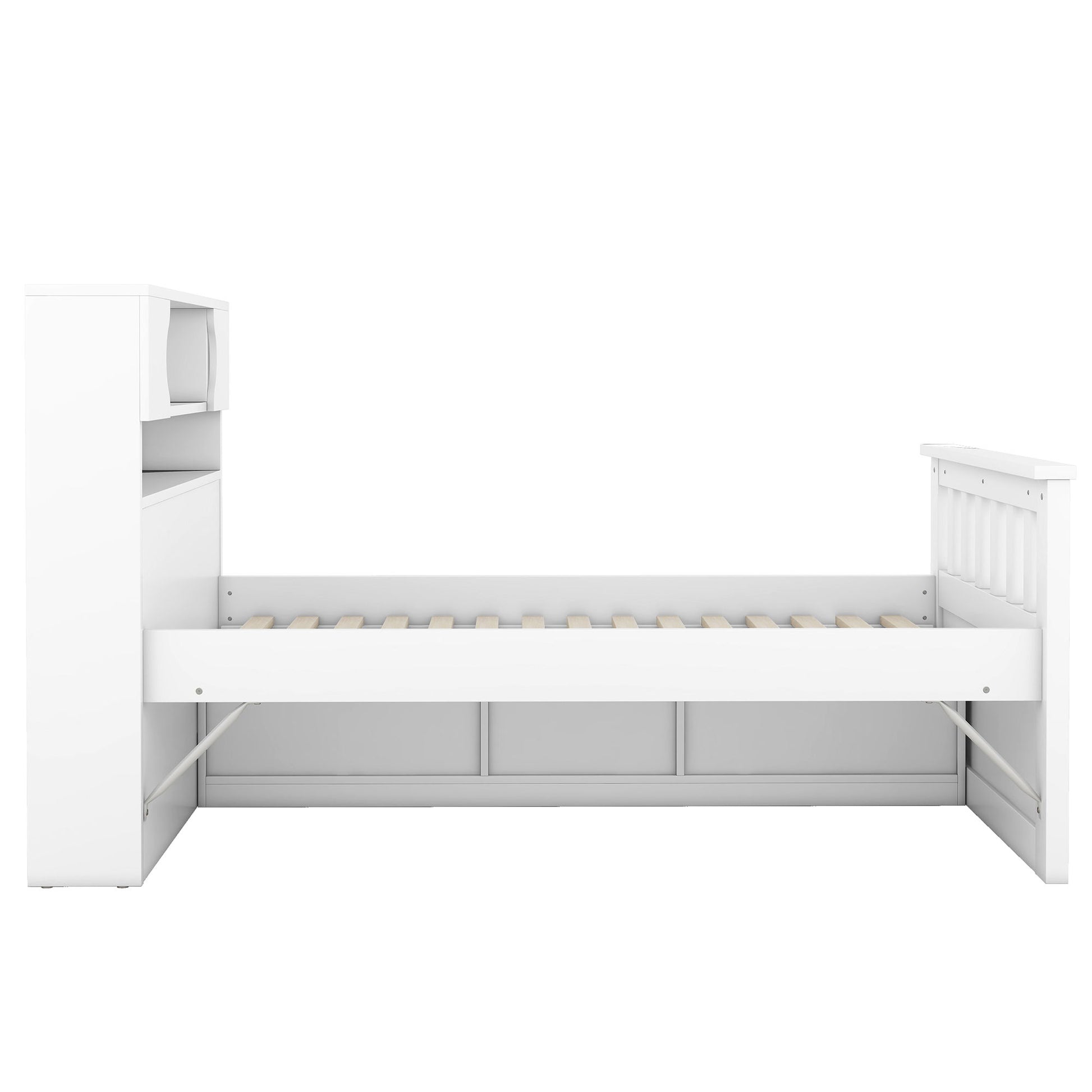 Captain Platform Bed Frame With Storage Bookcases, Shelves, And 4 Drawers - The Sleep Loft - Online Mattress Showroom NYC