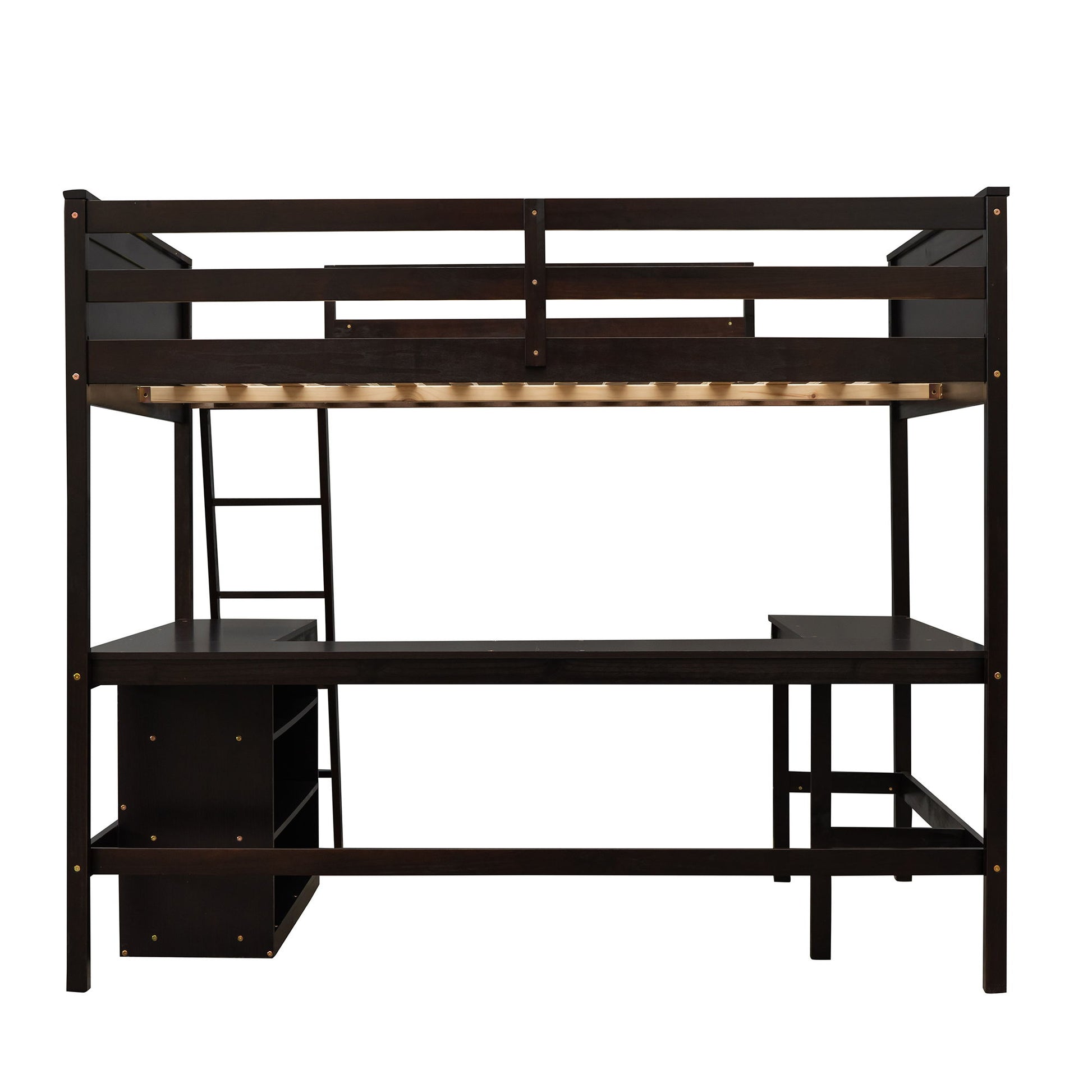 Loft Bed With Shelves With Desk - The Sleep Loft - Online Mattress Showroom NYC