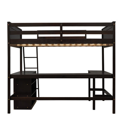Loft Bed With Shelves With Desk - The Sleep Loft - Online Mattress Showroom NYC