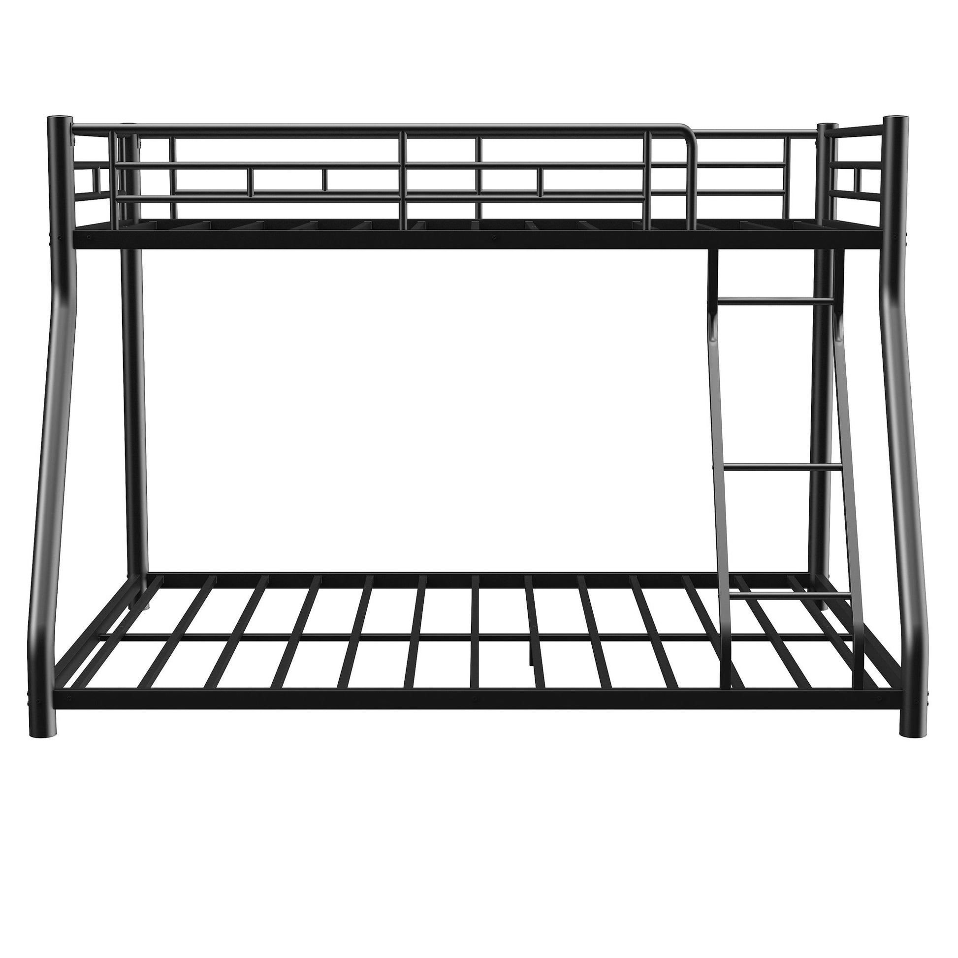 Bunk Bed Frame With Ladder And Guardrail, Heavy Duty Noise Free Design Metal Construction - The Sleep Loft - Online Mattress Showroom NYC