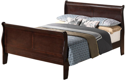 Louis Phillipe - Panel Sleigh Bed
