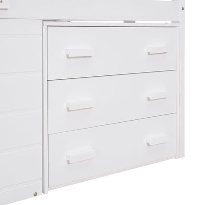 Loft Bed With Cabinet And Shelf - The Sleep Loft - Online Mattress Showroom NYC