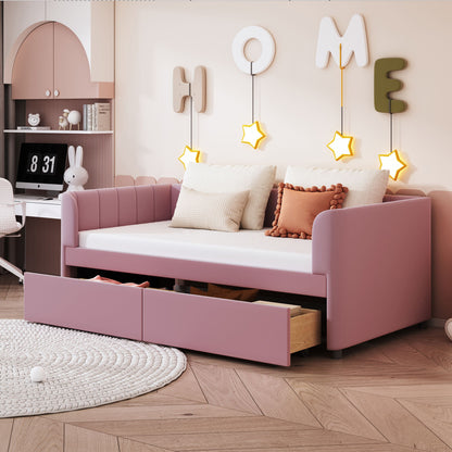 Upholstered Daybed With Ergonomic Design Backrest - The Sleep Loft - Online Mattress Showroom NYC