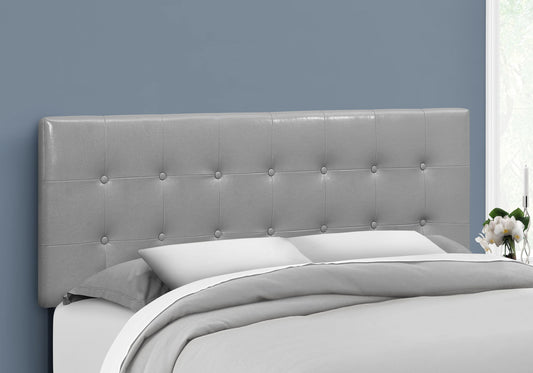 Queen Size, Bed Headboard Only, Upholstered, Durable Construction Transitional - Gray - The Sleep Loft - Online Mattress Showroom NYC