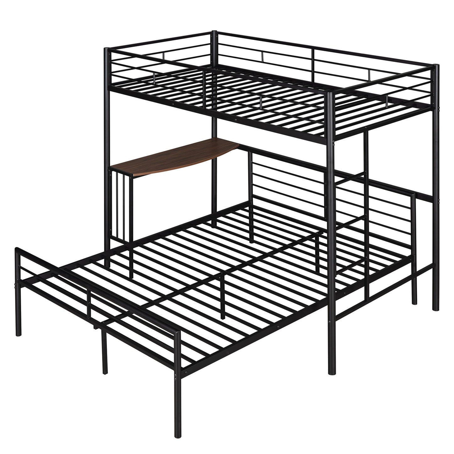 Bunk Bed With Desk, Ladder And Quality Slats For Bedroom - The Sleep Loft - Online Mattress Showroom NYC