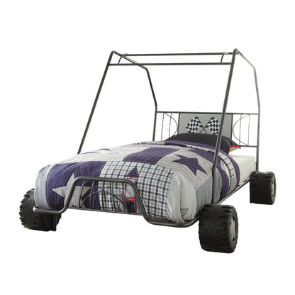 Xander - Twin Go Kart Bed - Gunmetal - The Sleep Loft - Online Mattress Showroom NYC