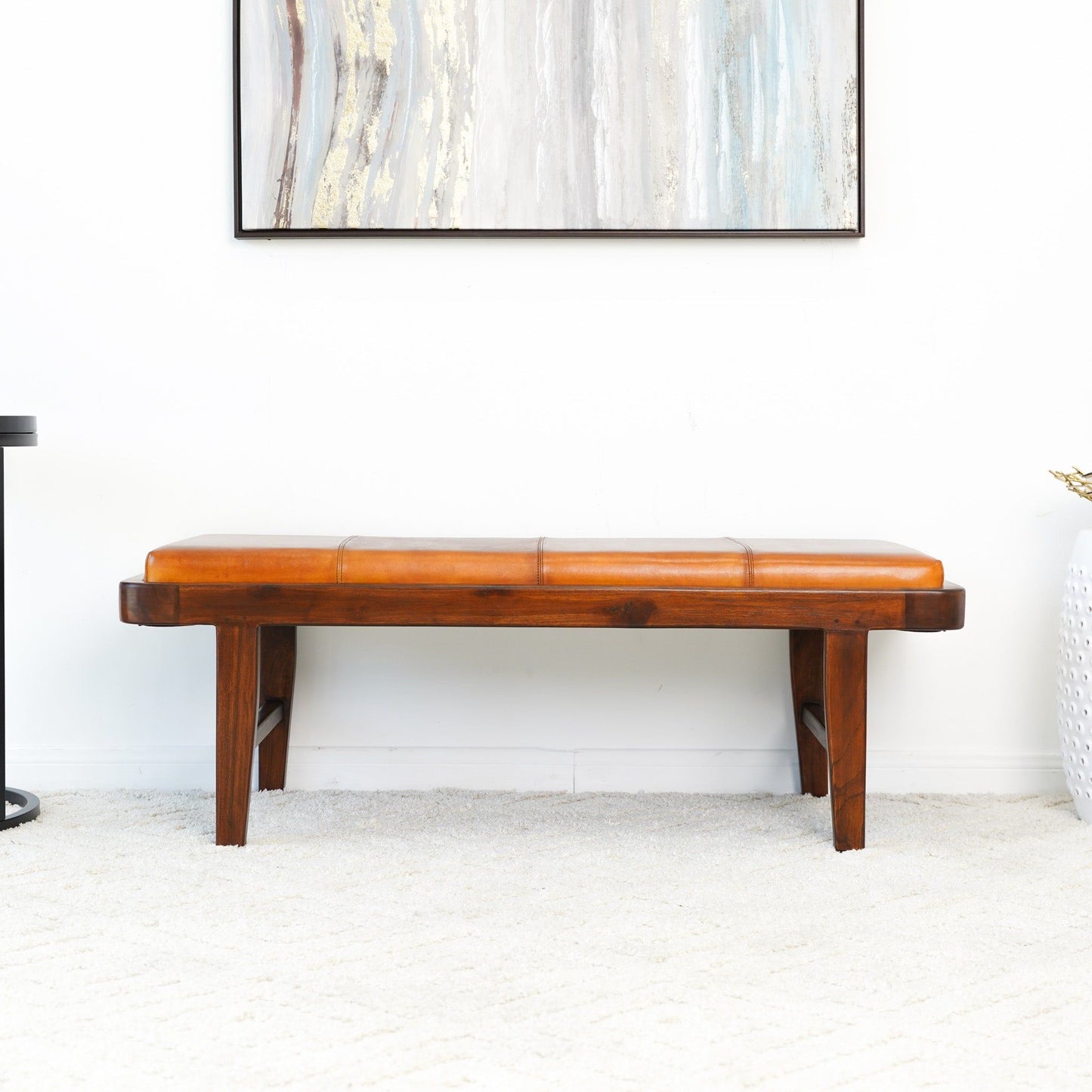 Maddox - Bench - Rustic / Tan - The Sleep Loft - Online Mattress Showroom NYC