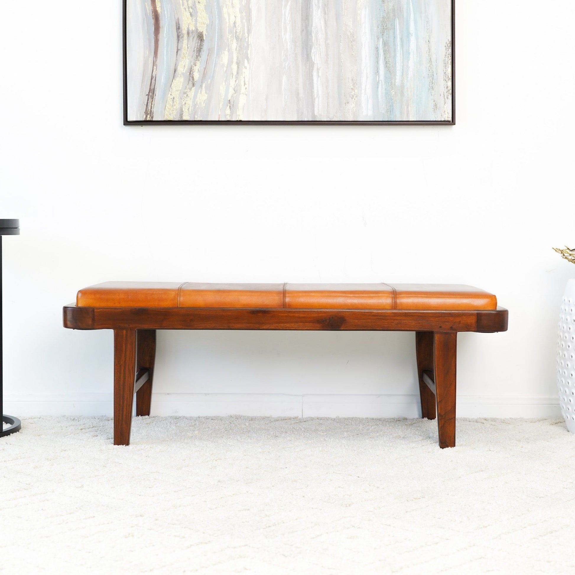 Maddox - Bench - Rustic / Tan - The Sleep Loft - Online Mattress Showroom NYC