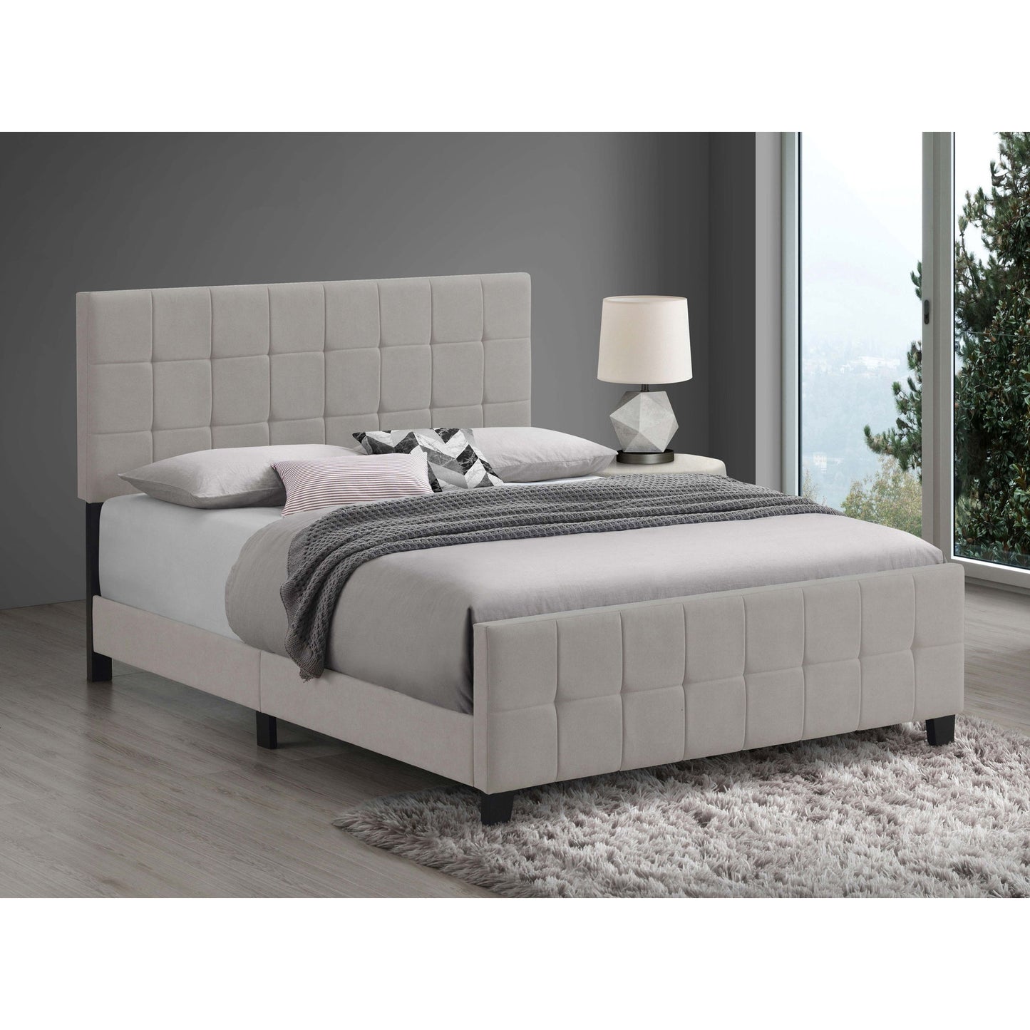 Destiny - Eastern King Panel Bed - Beige - The Sleep Loft - Online Mattress Showroom NYC