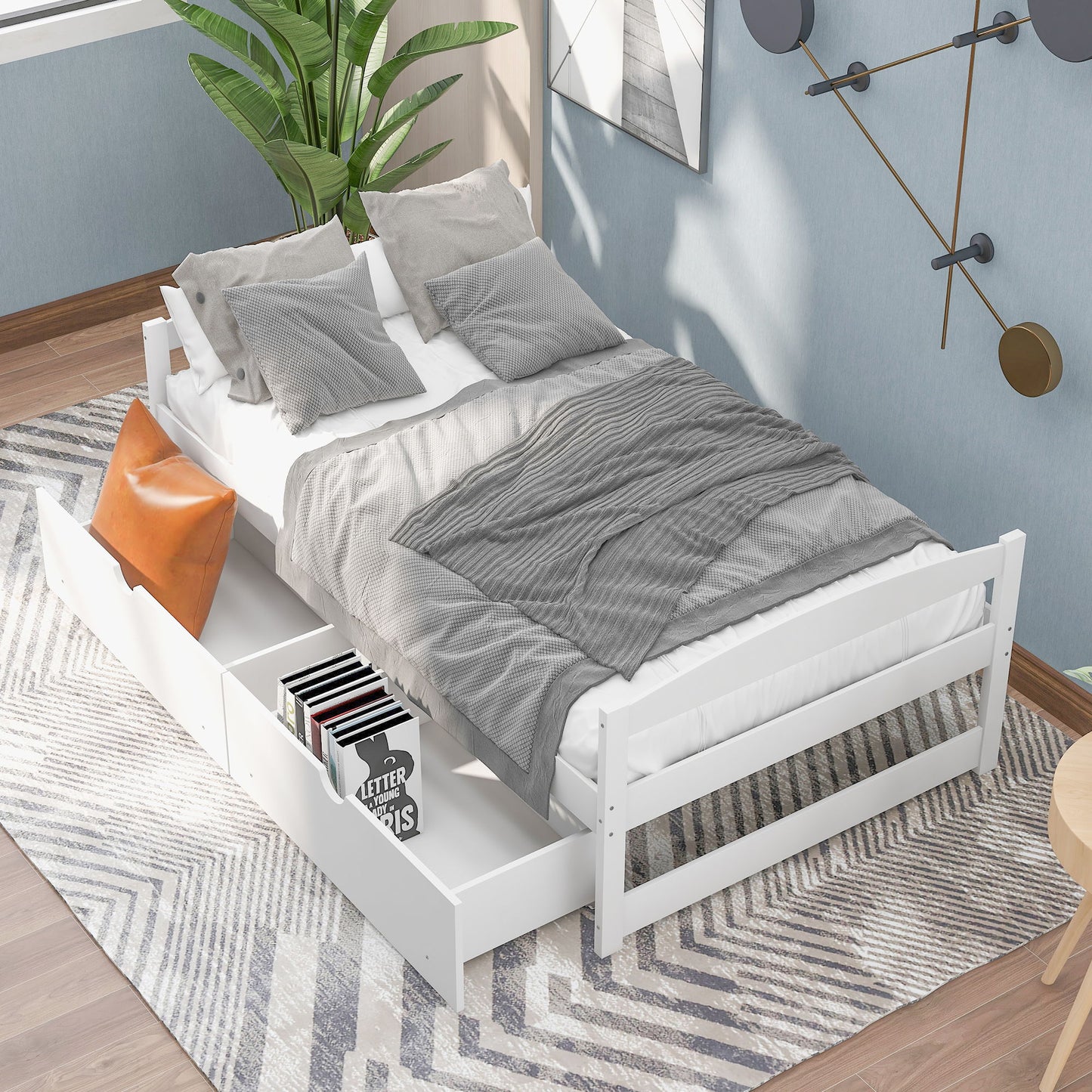 Platform Bed With 2 Drawers - The Sleep Loft - Online Mattress Showroom NYC
