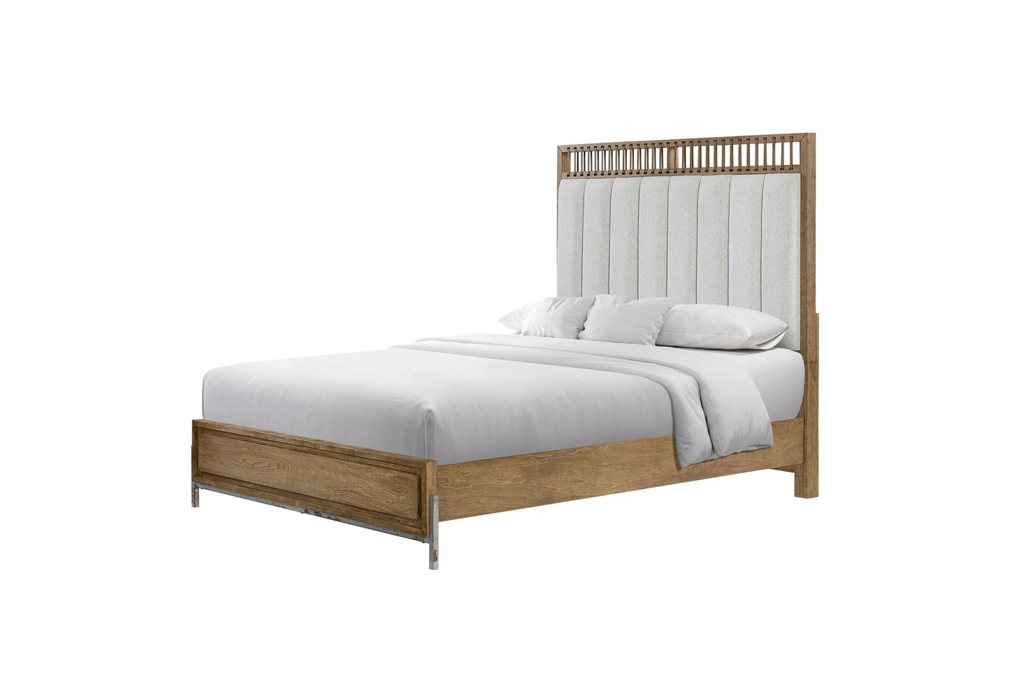 Elegant Design Upholstered And Strap Panel Bed - The Sleep Loft - Online Mattress Showroom NYC