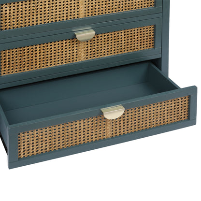 3 Drawer Cabinet, Natural Rattan, American Furniture - The Sleep Loft - Online Mattress Showroom NYC