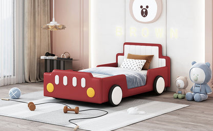 Race Car Shaped Platform Bed With Wheels - The Sleep Loft - Online Mattress Showroom NYC