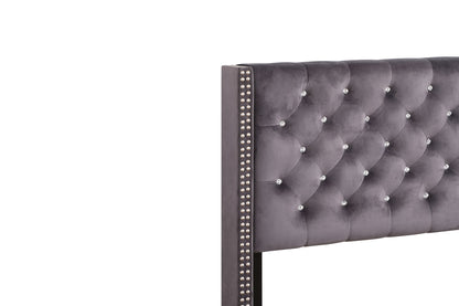 Upholstered Nailhead Trim Chic Bed - The Sleep Loft - Online Mattress Showroom NYC