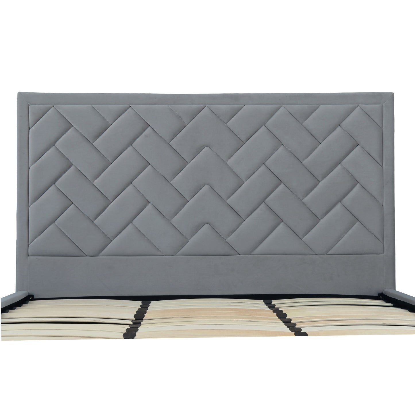 Crosby - Bed With Upholstered Headboard And Slats - The Sleep Loft - Online Mattress Showroom NYC