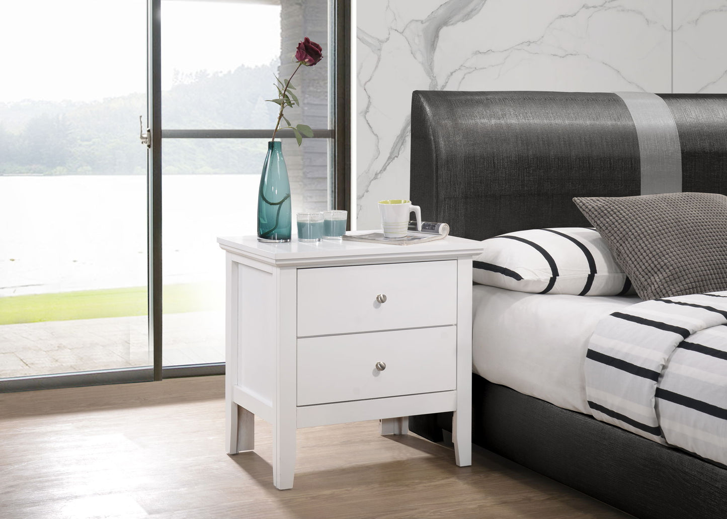 English Dovetailed Drawers Nightstand - The Sleep Loft - Online Mattress Showroom NYC
