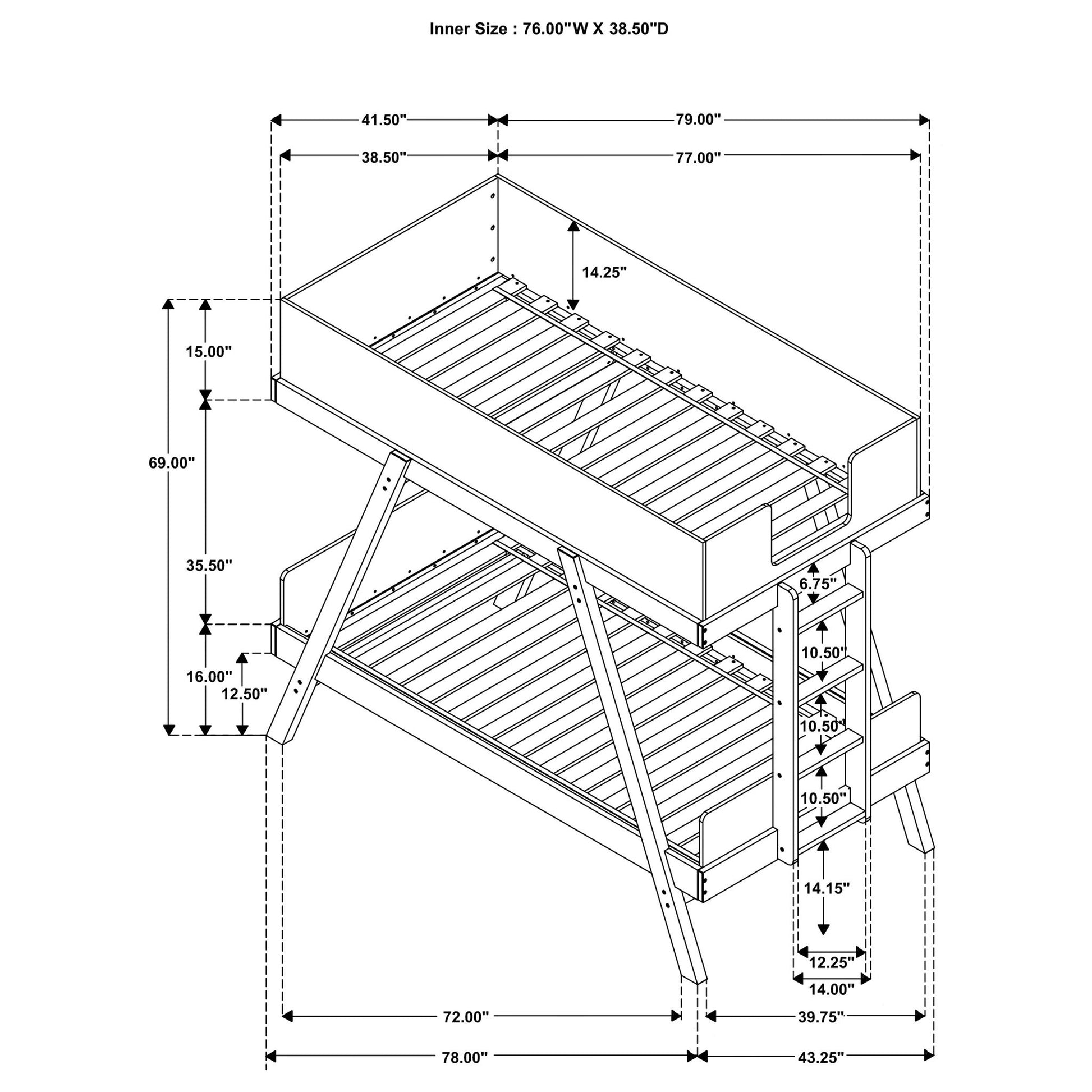Hicks - Bunk Bed - The Sleep Loft - Online Mattress Showroom NYC