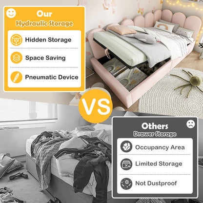 Upholstered Daybed With Metal Slatted Base - The Sleep Loft - Online Mattress Showroom NYC